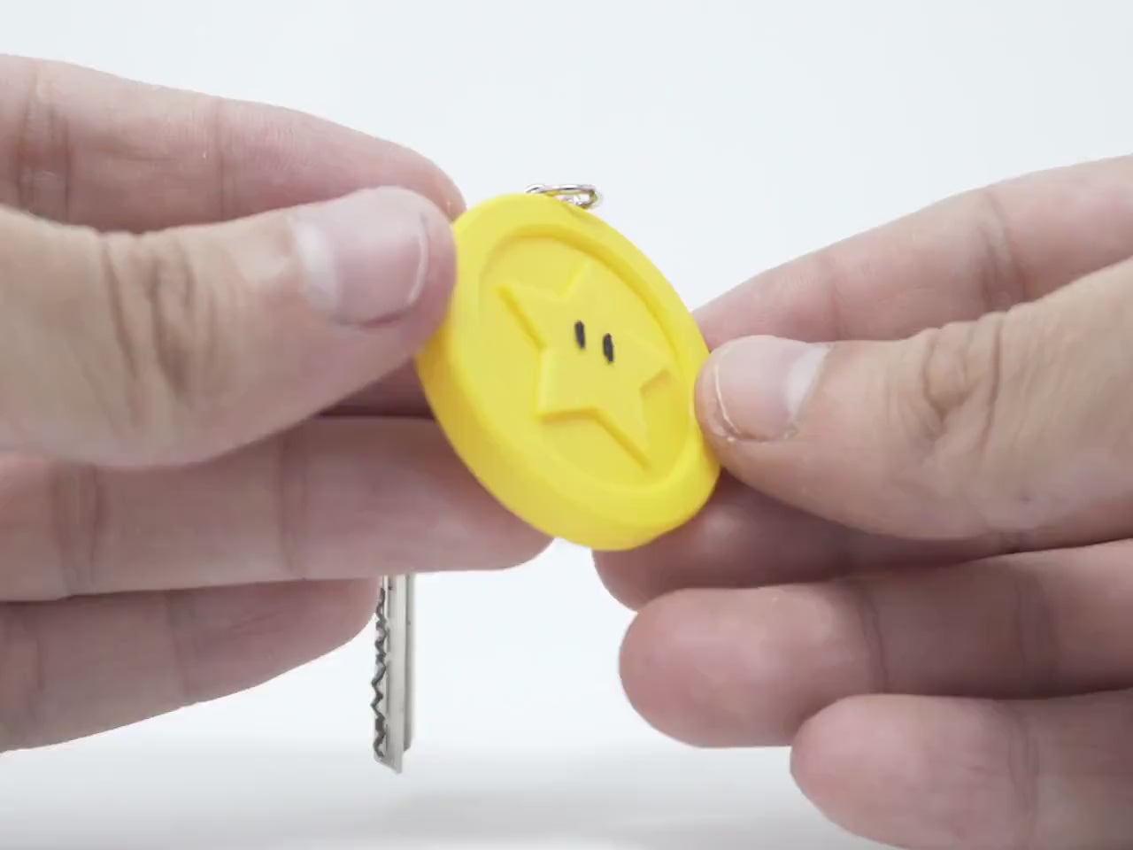 Super Mario Star Coin Keychain