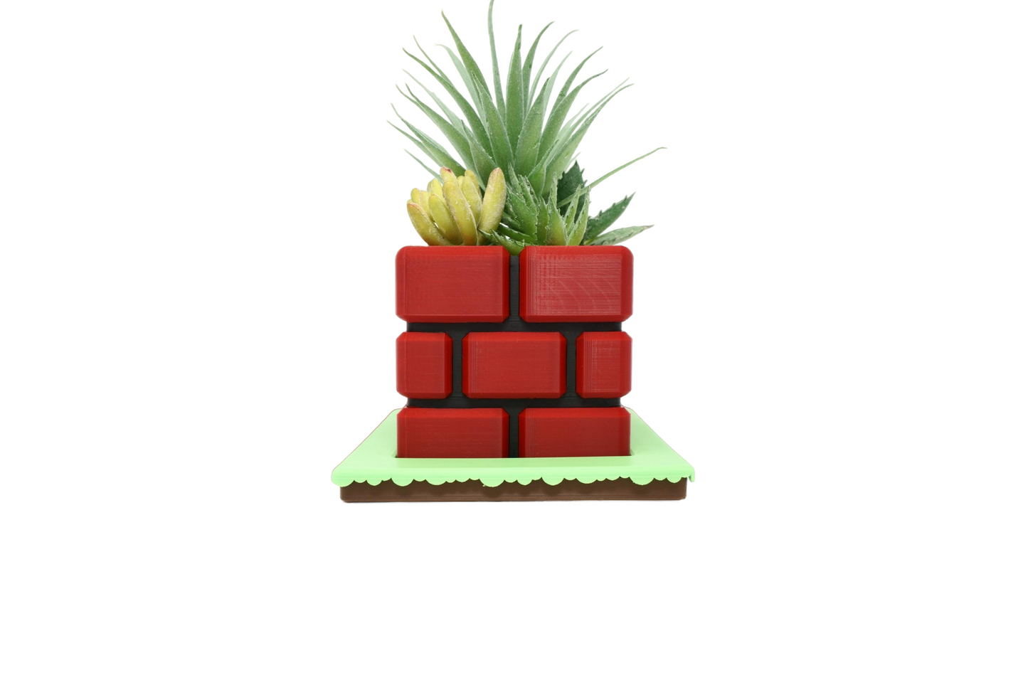Super Retro Brick Block Planter| Flower Pot | Super Retro Planter | Office Decor | Home Decor