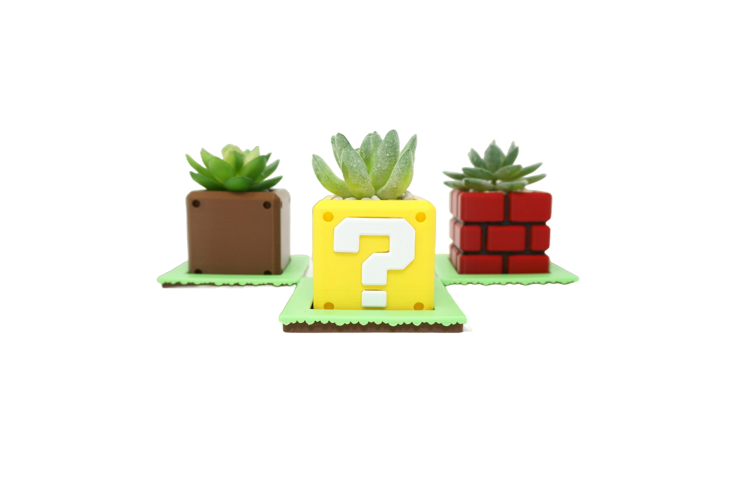 Super Retro Question Block Planter| Flower Pot | Super Retro Planter | Office Decor | Home Decor