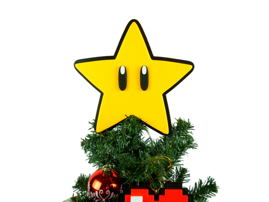 Super Retro Star Tree Topper | Christmas Tree Topper | Christmas Decoration | Power Star Tree Topper