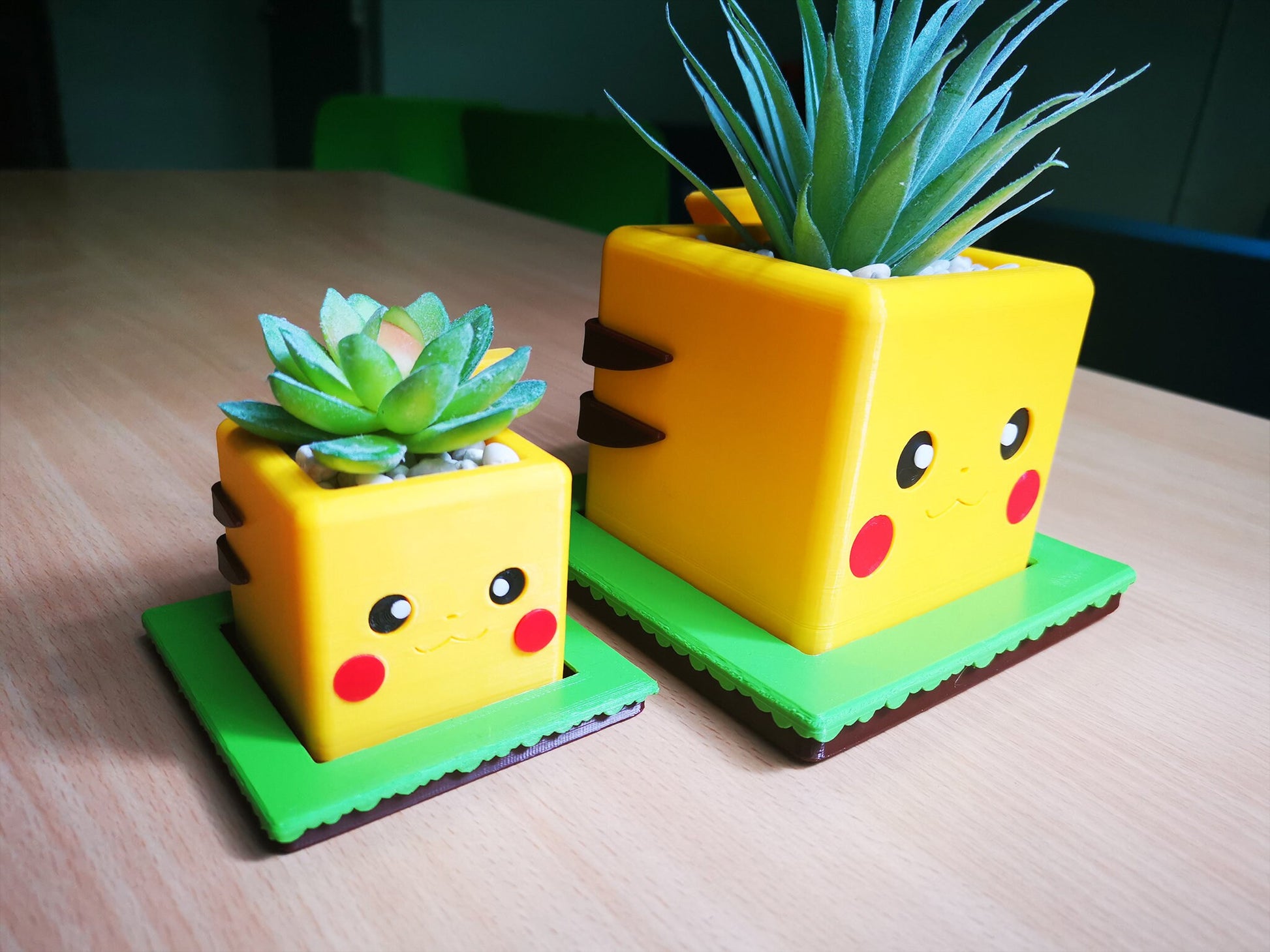 Pikachu Planter | Flower Pot | Pokemon Planter | Office Decor | Home Decor
