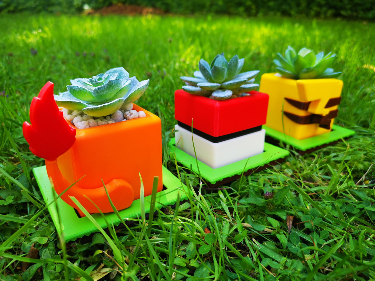 Pokemon Planter Set I | Flower Pot | Pokemon Planter | Office Decor | Home Decor