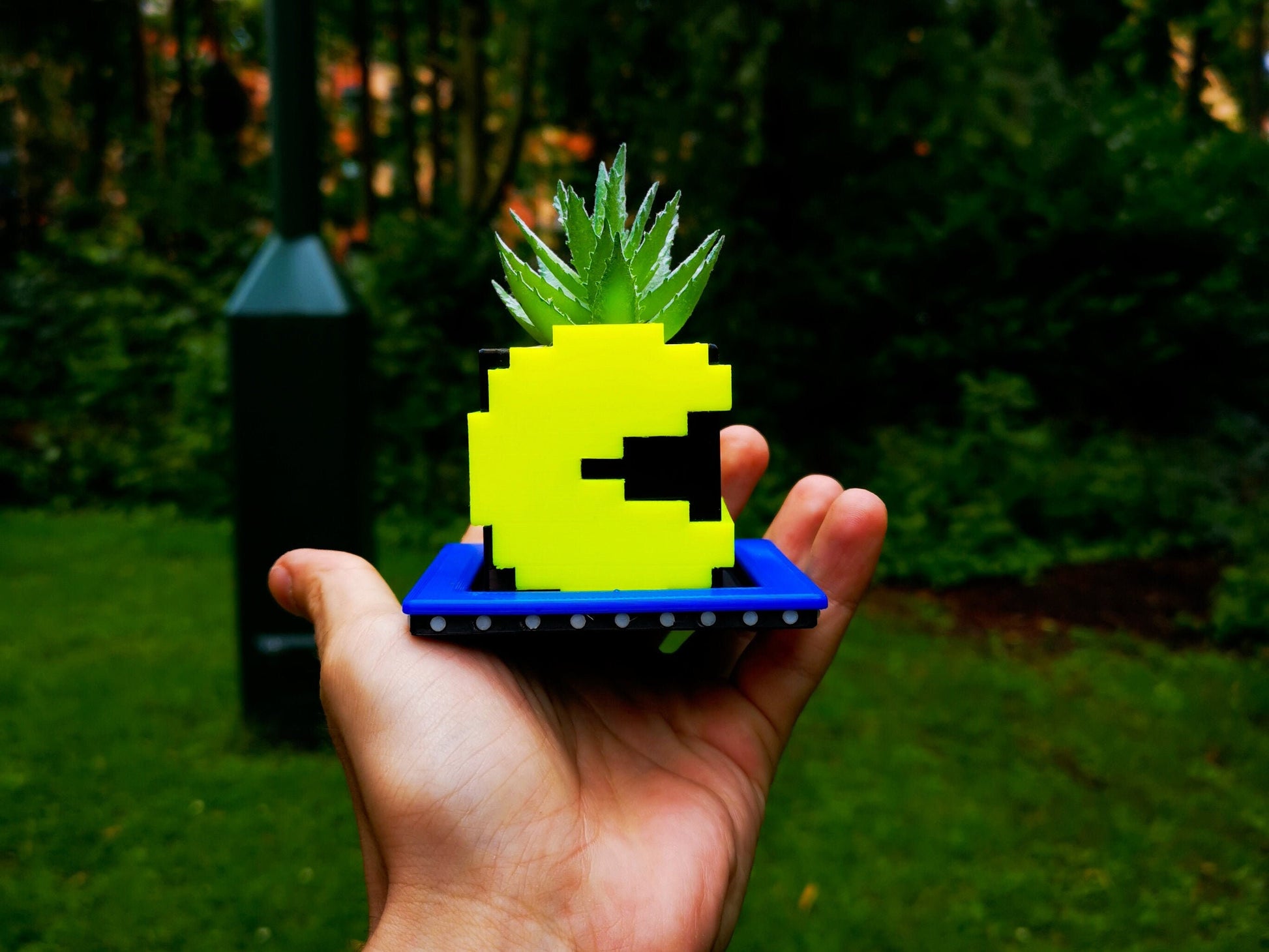 Pac-Man Planter | Flower Pot | Arcade Planter | Office Decor | Home Decor