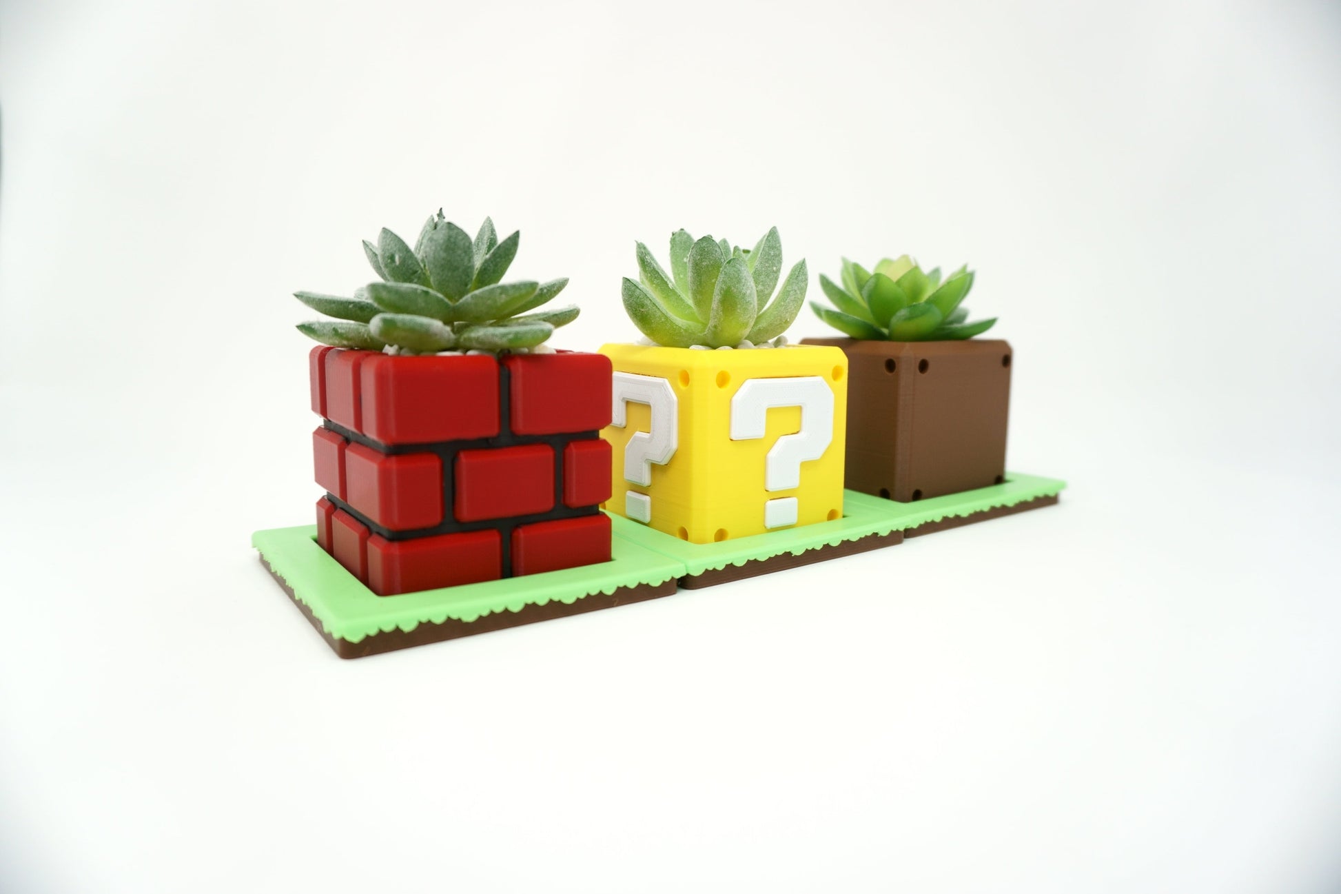Super Mario Bros Brick Block Planter| Flower Pot | Super Mario Planter | Office Decor | Home Decor